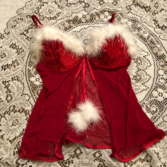 PINK Victoria's Secret Other - PINK Victoria’s Secret Sexy Santa Claus nightie